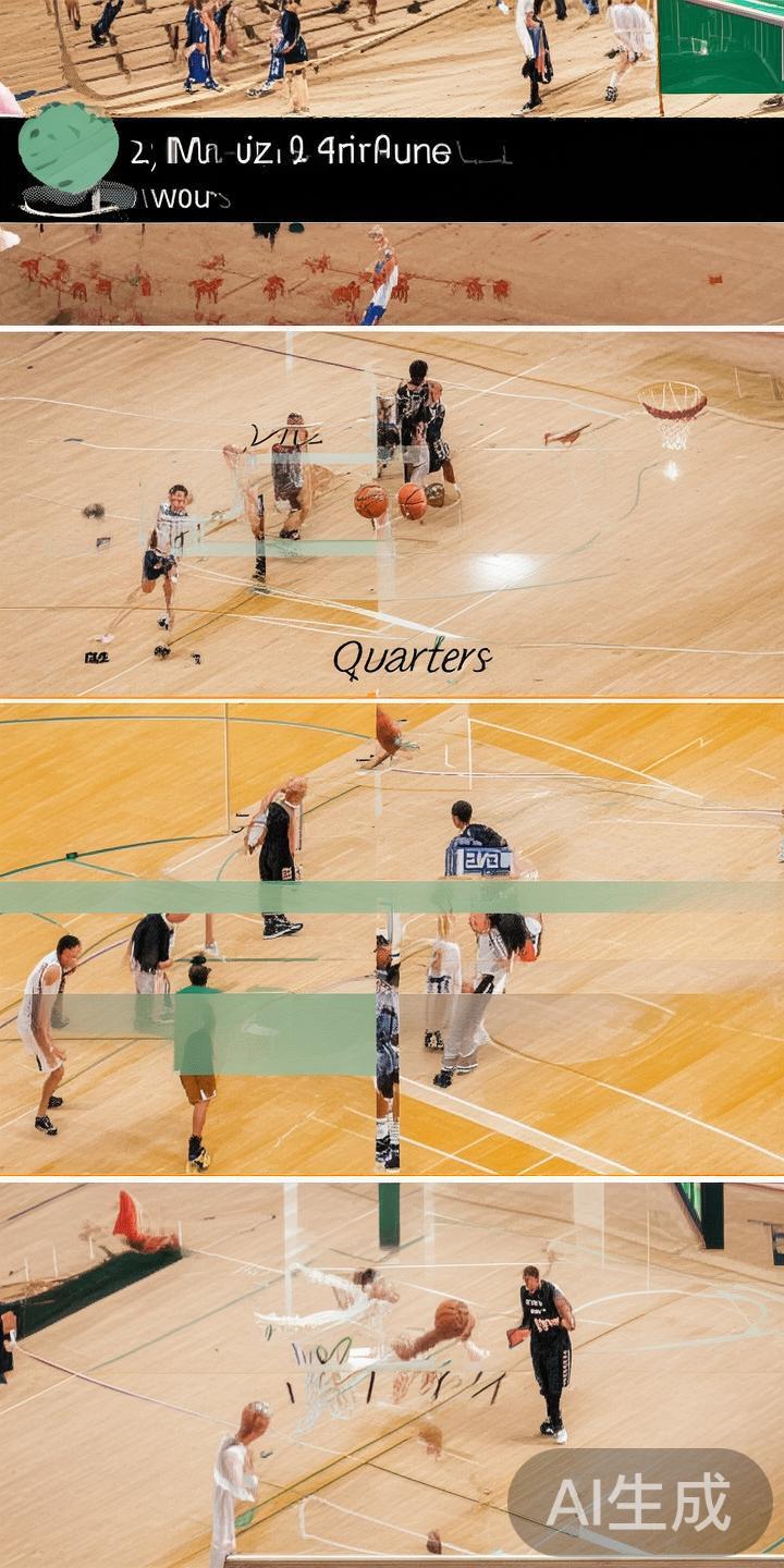 比赛基本流程
篮球比赛一般采用四节制，每节12分